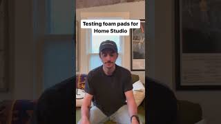 Foam Panel Acoustic Treatment for Home Studio Test #shorts