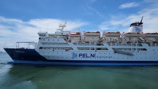 KM. Lambelu berangkat dari Pelabuhan Makassar dengan tampilan baru nya⛴️⚓️