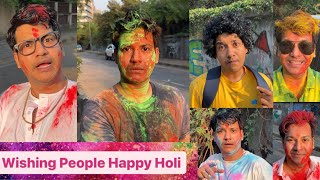 Wishing people happy Holi  #khushaalpawaar #acting #holi ￼