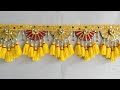 दिवाली के लिए बनाएं तोरण डिजाइन/Woolen door hanging/Diwali decoration idea/Fastival toran design