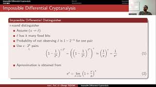 Impossible Differential Cryptanalysis