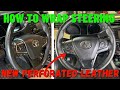 How to Wrap Leather Steering Wheel for Toyota Avalon, Highlander, Camry