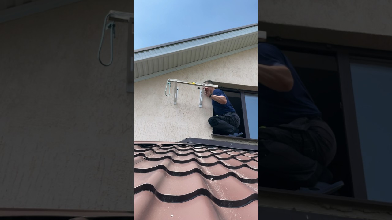 Монтаж кондиционера справа за окном, установка набок Ac air conditioner mini split insulation