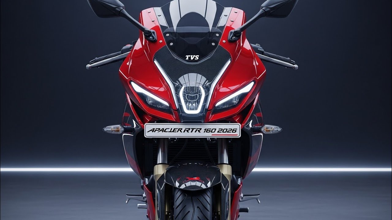 नई TVS Apache RTR 160 2026 🚀 फ्यूचरिस्टिक लुक, प्रीमियम डिजाइन और स्मार्ट टेक्नोलॉजी का दमदार