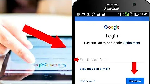 O que é fazer login na conta?