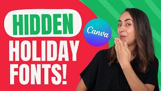 The BEST CHRISTMAS FONTS in Canva 🎅 | Shorts screenshot 5