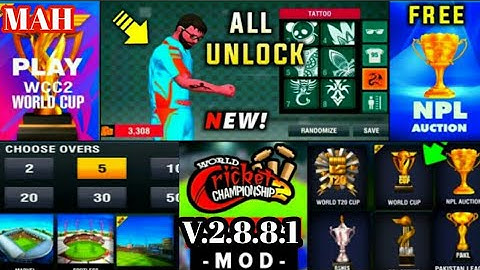 🔥WCC -2 | NEW UPDATE | MEGA MOD | V. 2.8.8.1 | ALL ARE UNLOCK & UNLIMITED | MAH GAMING