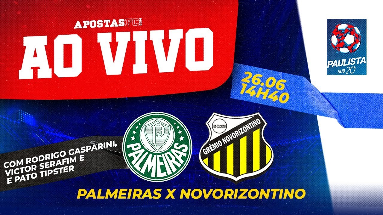 Palmeiras x Novorizontino: Assista AO VIVO e online