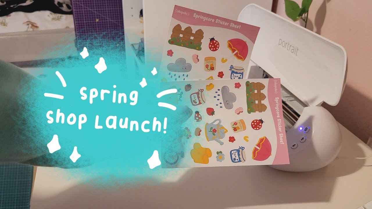 Spring Store Youtube STUDIO VLOG 09 Spring Shop Launch! Last minute sticker prep! - YouTube