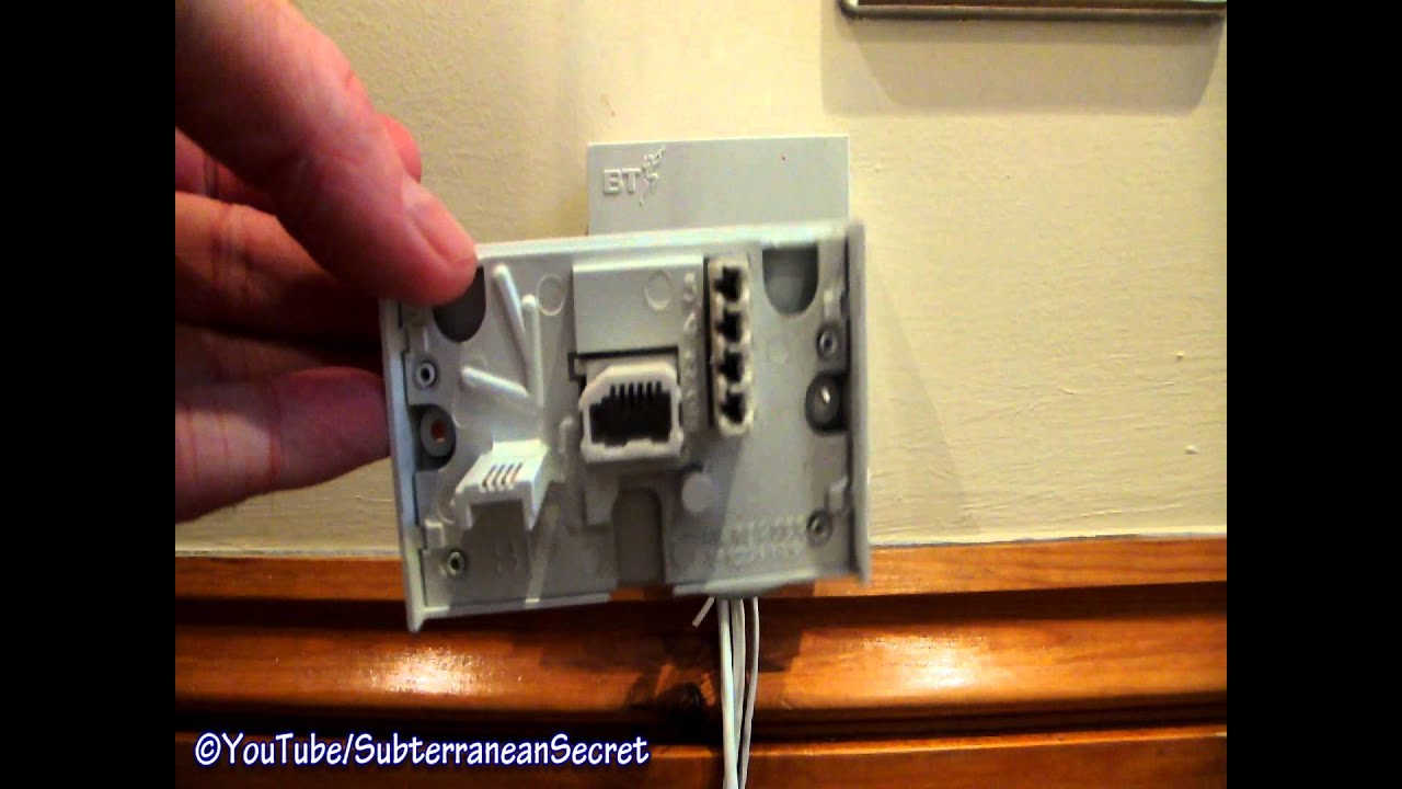 How to Fit a ADSL Faceplate Filter to a BT Master Phone Socket (NTE5