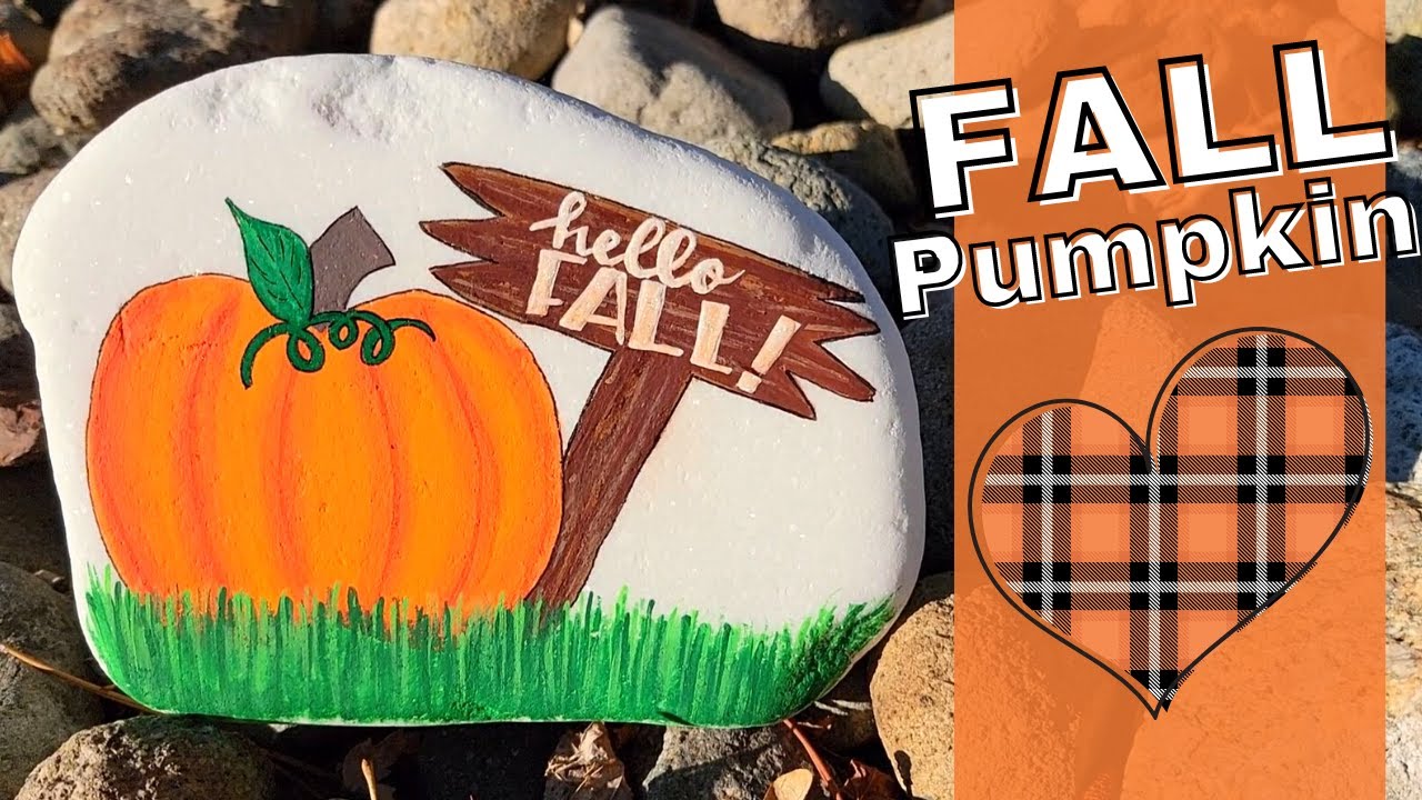 Pumpkin Painted Rocks - It's Always Autumn
