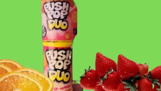 New Flavor Push Pop Duo Orange And Strawberry Flavor Red Vs Orange