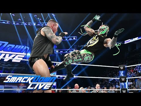 Randy Orton attacks an injured Rey Mysterio: SmackDown LIVE, Nov. 27, 2018