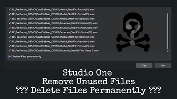 Studio One: Remove Unused Files - Delete Permanently