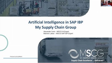 MSCG experts demonstrate how SAP IBP is at the forefront of the AI and Machine Learning revolution