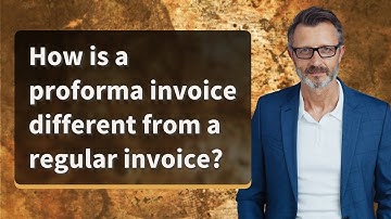 How is a proforma invoice different from a regular invoice?