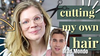 I follow Brad Mondo's Tutorial! Viral Butterfly Haircut | Cutting my own hair | DIY haircut result