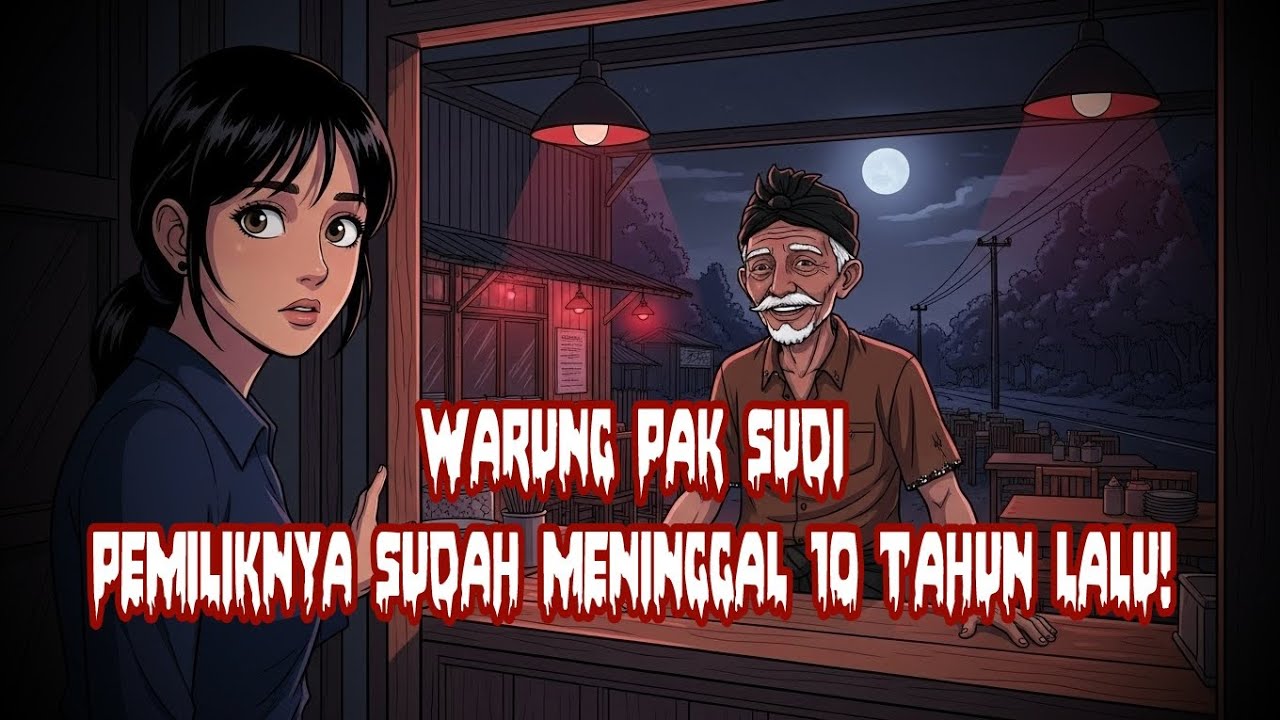 WARUNG PAK SUDI – PEMILIKNYA SUDAH MENINGGAL 10 TAHUN LALU! | Cerita Horor Animasi