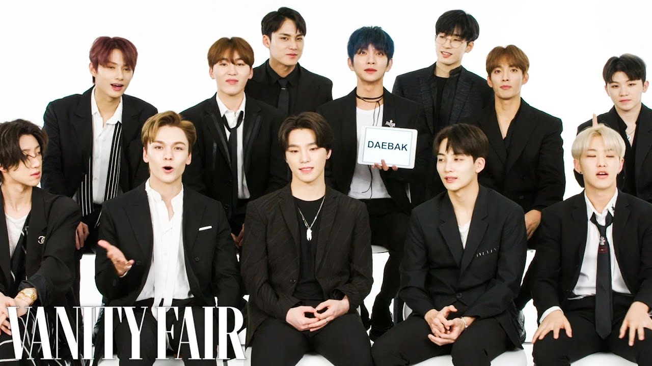 Seventeen Teaches You K Pop Slang Vanity Fair Youtube