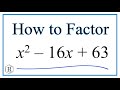Factoring Quadratic Equations and Verification