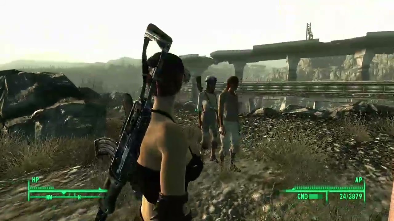 Fallout 3 Wastelanders ponder the enclave eyebot