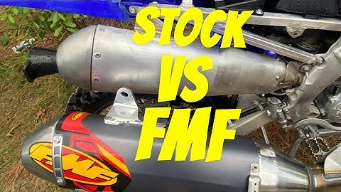 Sound comparison of the 2024 yz250f stock exhaust and the FMF POWER CORE!