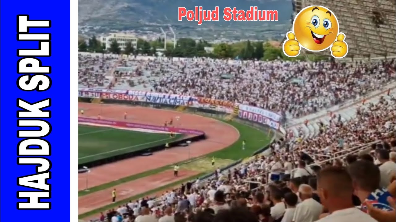 Hajduk Split training watched by 3,000 rowdy fans with flares and