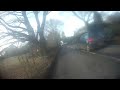 dangerous driving- van versus cyclists uphill