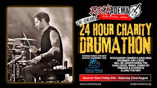 24hr Charity Drumathon - Rockademy Music School