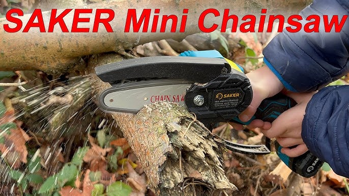 Saker Mini Handheld Electric Cordless Chainsaw Review - 2023 Great Tool! 