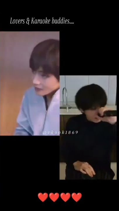 Taekook sing same song in karaoke their vocal so amazing #jungkook #v #taekook