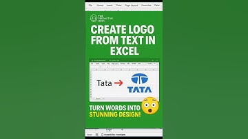 Logo Creator in Excel | #exceltutorial #exceltips #exceltricks #spreadsheets #shorts