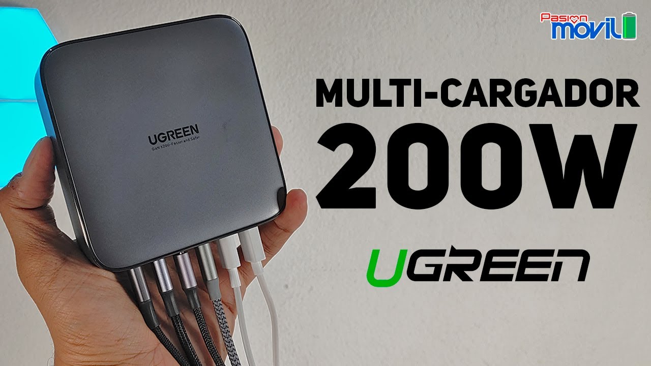Cargador Multi-Puertos con 200W de Ugreen - Review en Español 