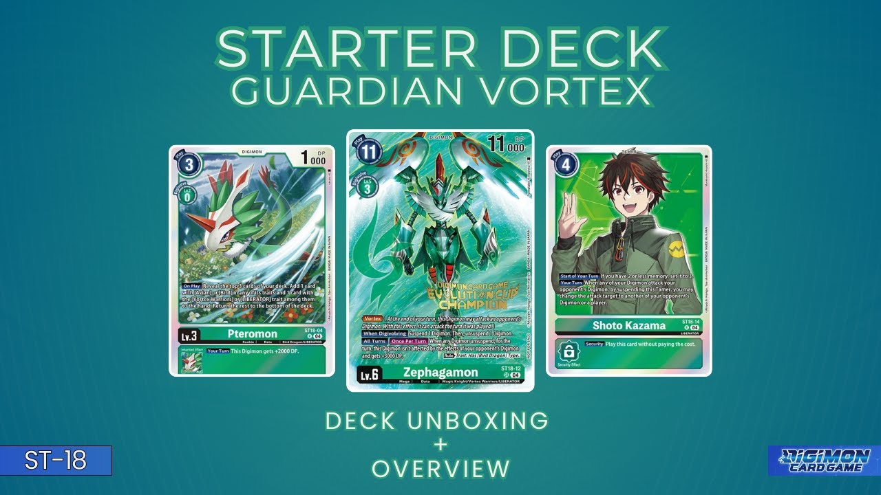 digimon guardian vortex card list Starter Deck GUARDIAN VORTEX [ST18] CARDLISTDigimon Card Game