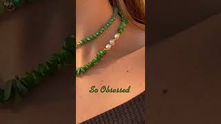 Beautiful natural green stones😍 visit our instagram page cindysjewellery and place your order