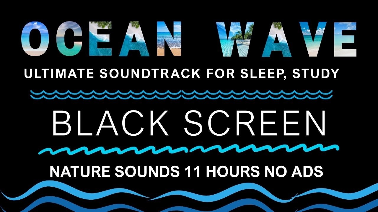 No ADS | Gentle Ocean Waves on the Shore 🌊 Natural White Noise for Study, Focus and Better Sleep
