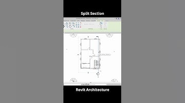 How to Split Section in Revit Architecture | Step-by-Step Guide #shorts