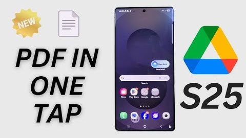 Instantly Scan Documents from Home Screen! Google Drive PDF Scan Widget on Galaxy S25/S25@786shouk
