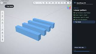 How to Pattern (Linear & Circular) on iPad, iPhone, Mac — Every Tap Shown (Free CAD Tutorial)