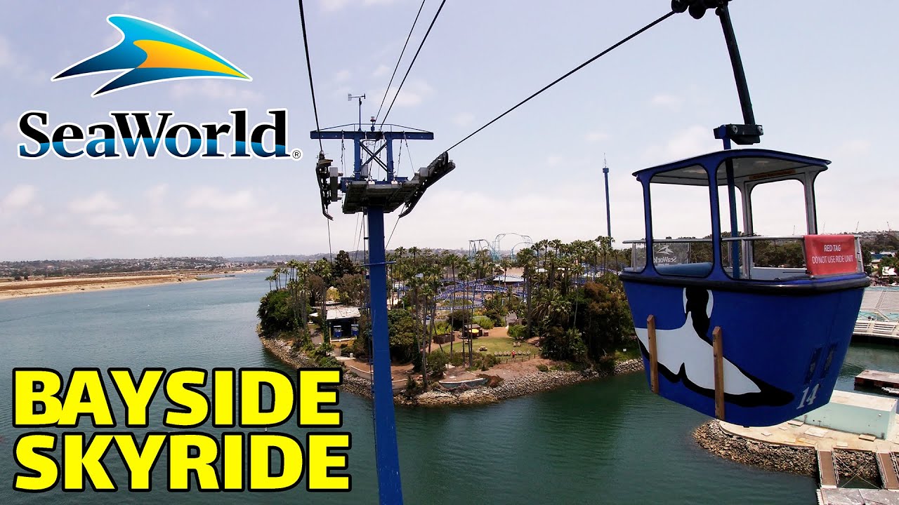 4K Bayside Skyride FULL RIDE at SeaWorld San Diego - YouTube