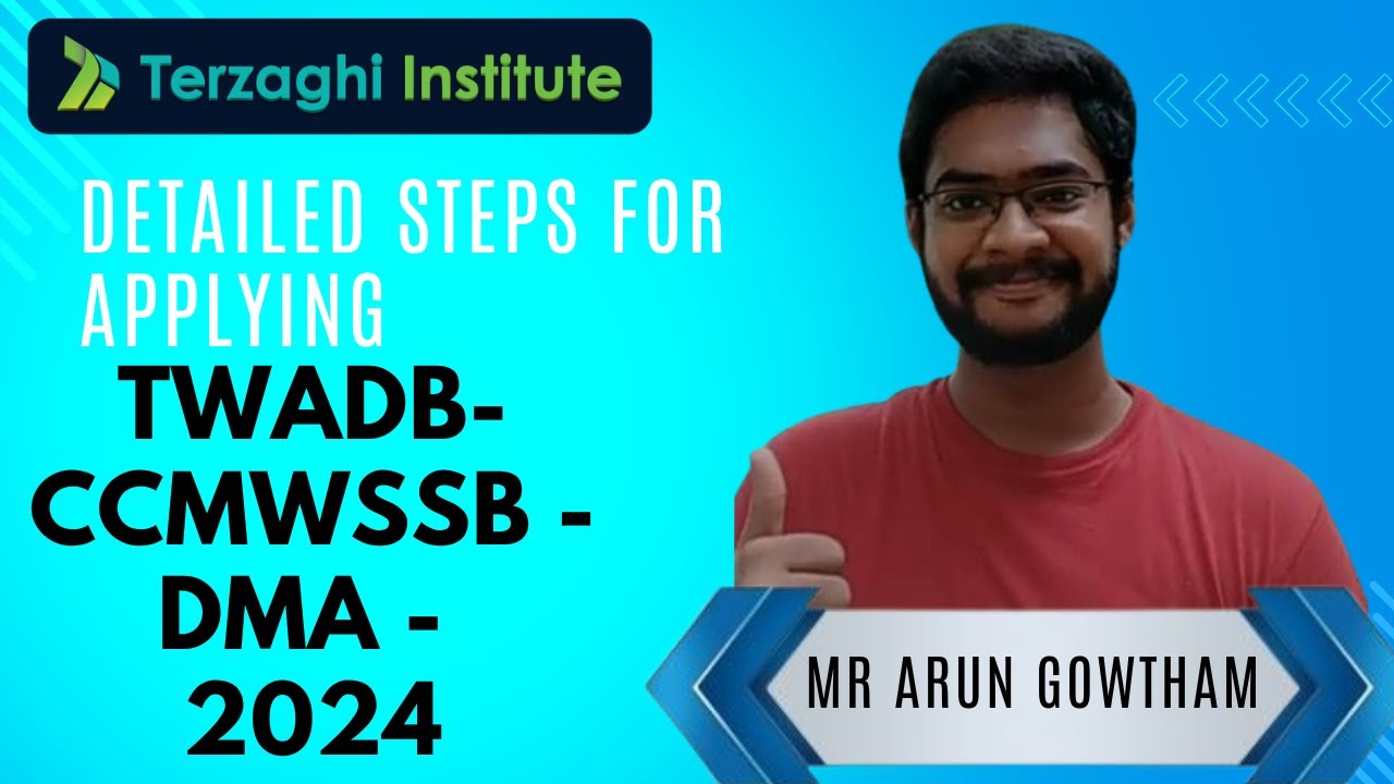 Detailed steps for applying நகராட்சி துறை வேலைவாய்ப்பு 2024 | TWADB- CCMWSSB - DMA - 2024
