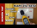 Kapı zilinden rahatsızsanız çözümü basit