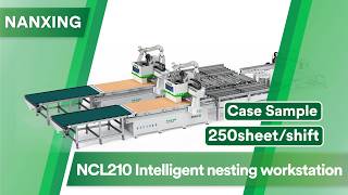 250sheet/shift! Nanxing case of Intelligent nesting workstation