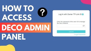 How to access deco admin panel