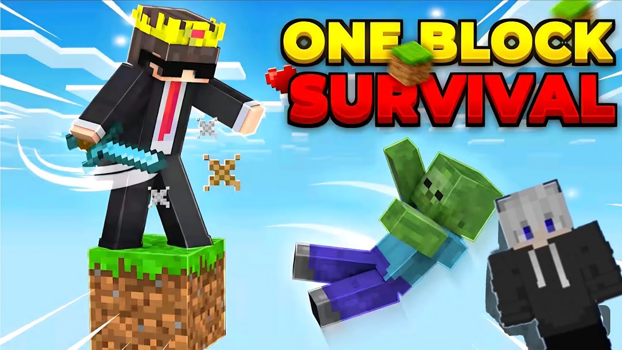 First Day In ONE BLOCK!One block challenge in Minecraft - YouTube