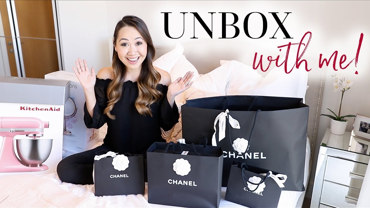UNBOX MY BIRTHDAY PRESENTS WITH ME  CHANEL GIVEAWAY & REVEAL! 