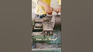 die thread on lathe 🙂#shorts