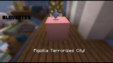 PIGZILLA TERRORIZES CITY! | Minecraft Custom Adventure