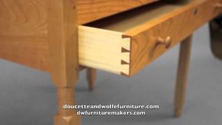 Shaker Stand Up Desk handmade by Doucette and Wolfe Furniture Makers