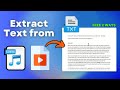 Extract Text from Any Video or Audio File: 2 Free Methods Explained